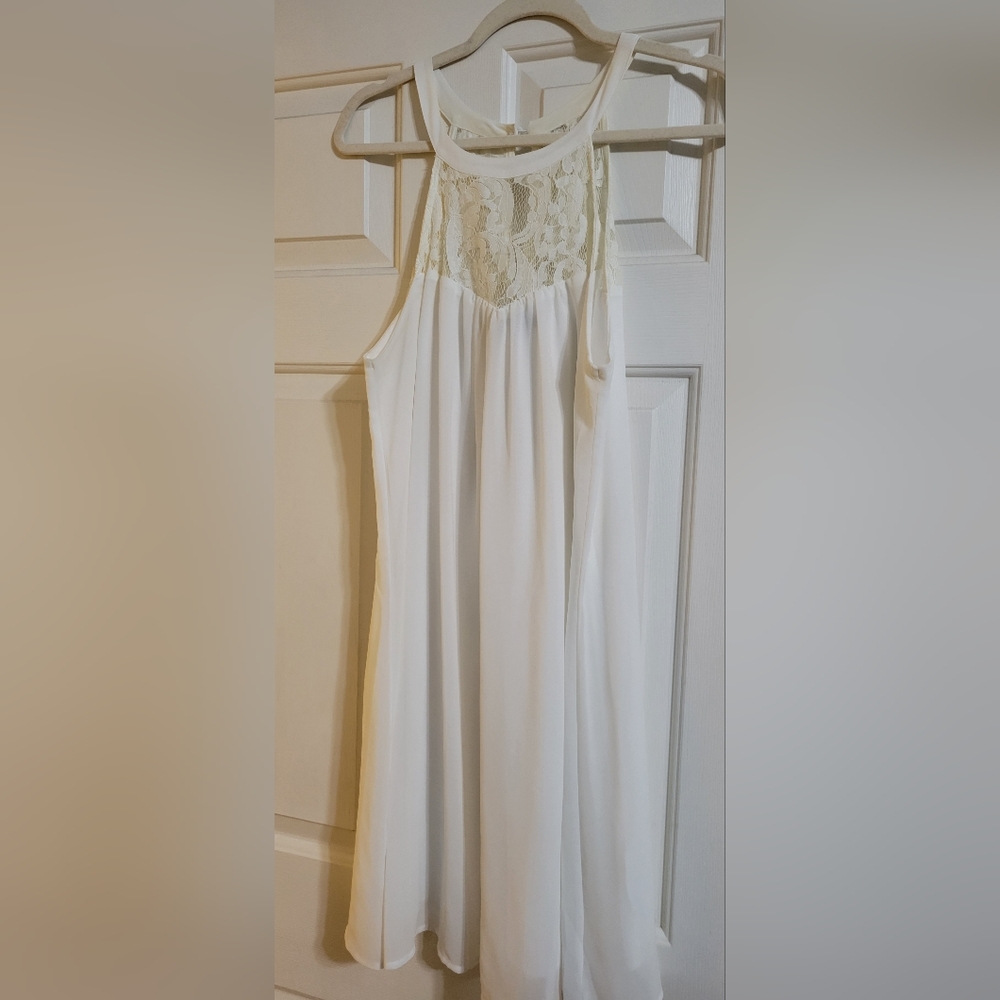 Womens high neck swing dress